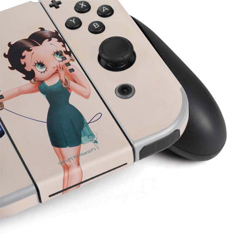 Betty Boop On the Phone Nintendo Switch OLED (2021) Skin